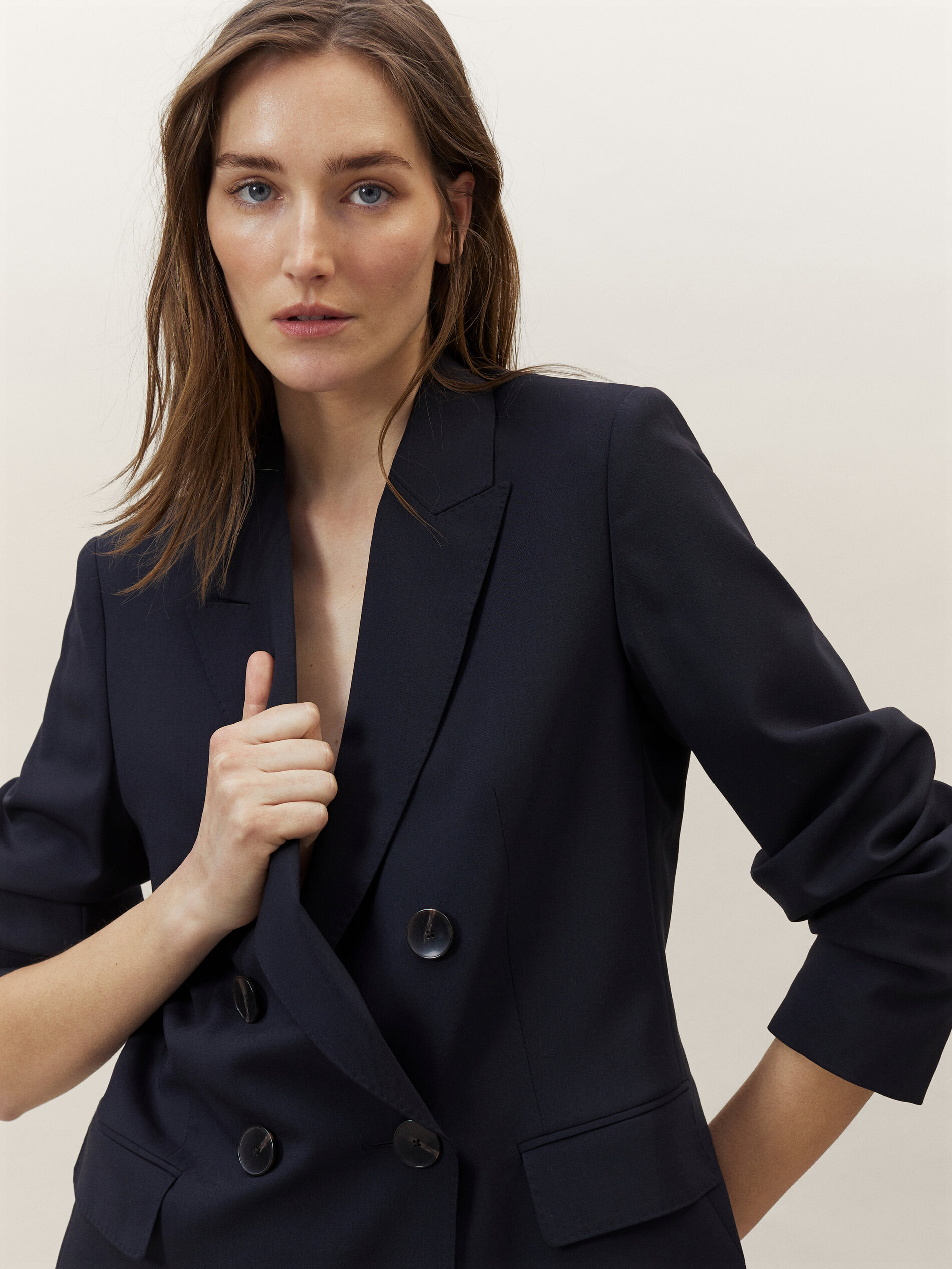massimo dutti double breasted coat