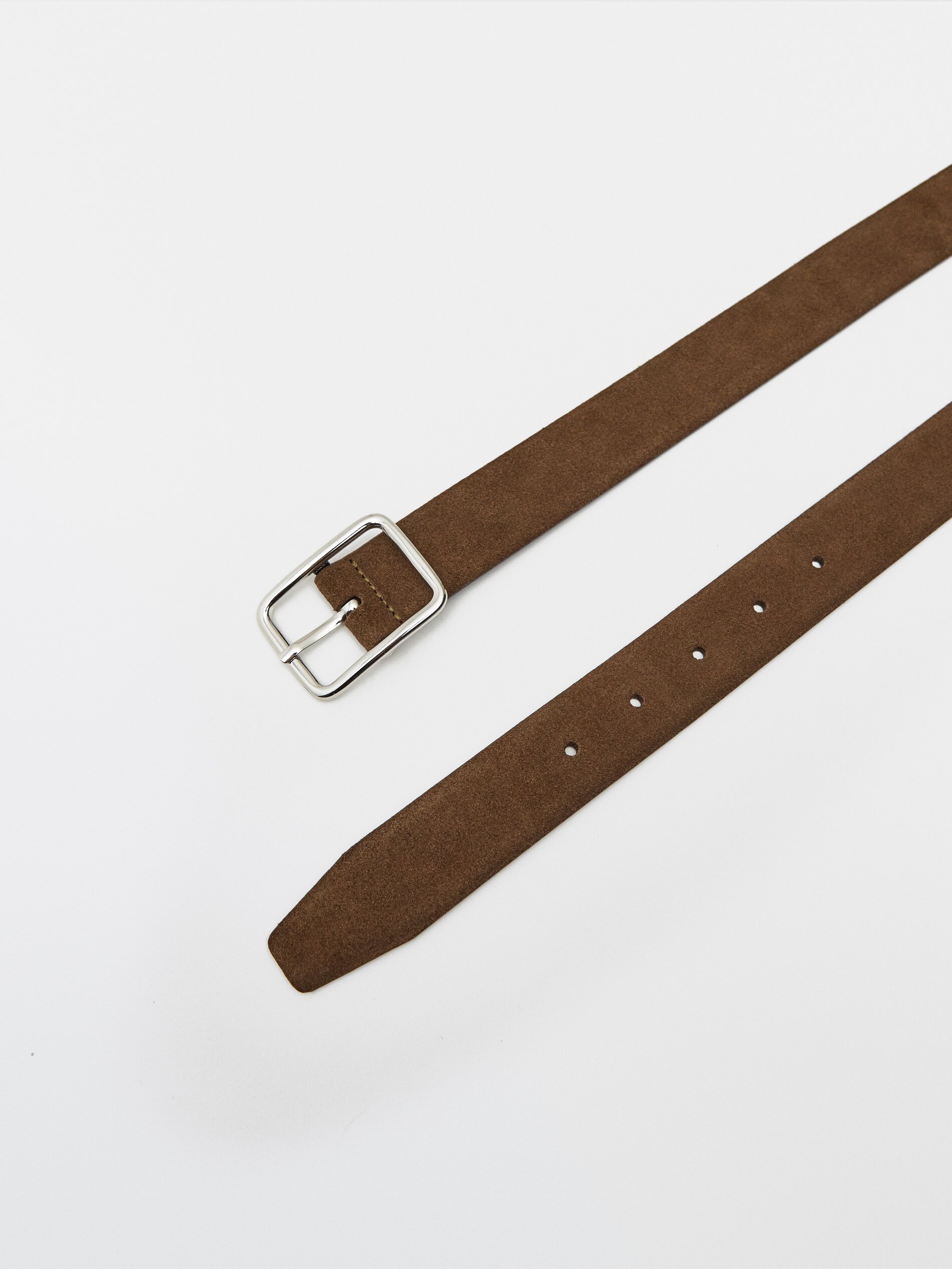 Split suede belt - null - Massimo Dutti