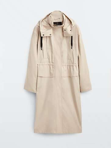 Long hooded parka - null - Massimo Dutti