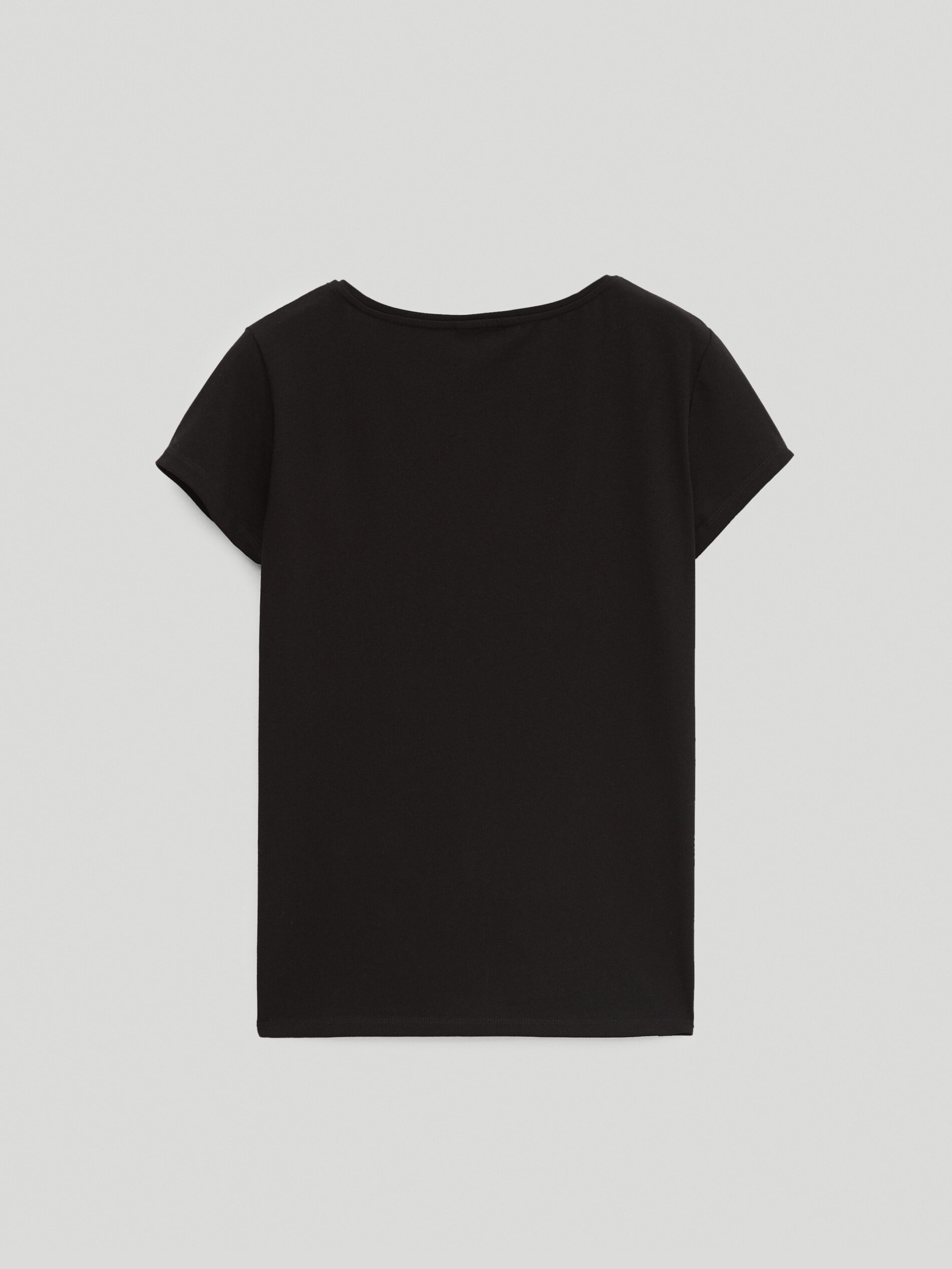 Plain cotton t-shirt - null - Massimo Dutti