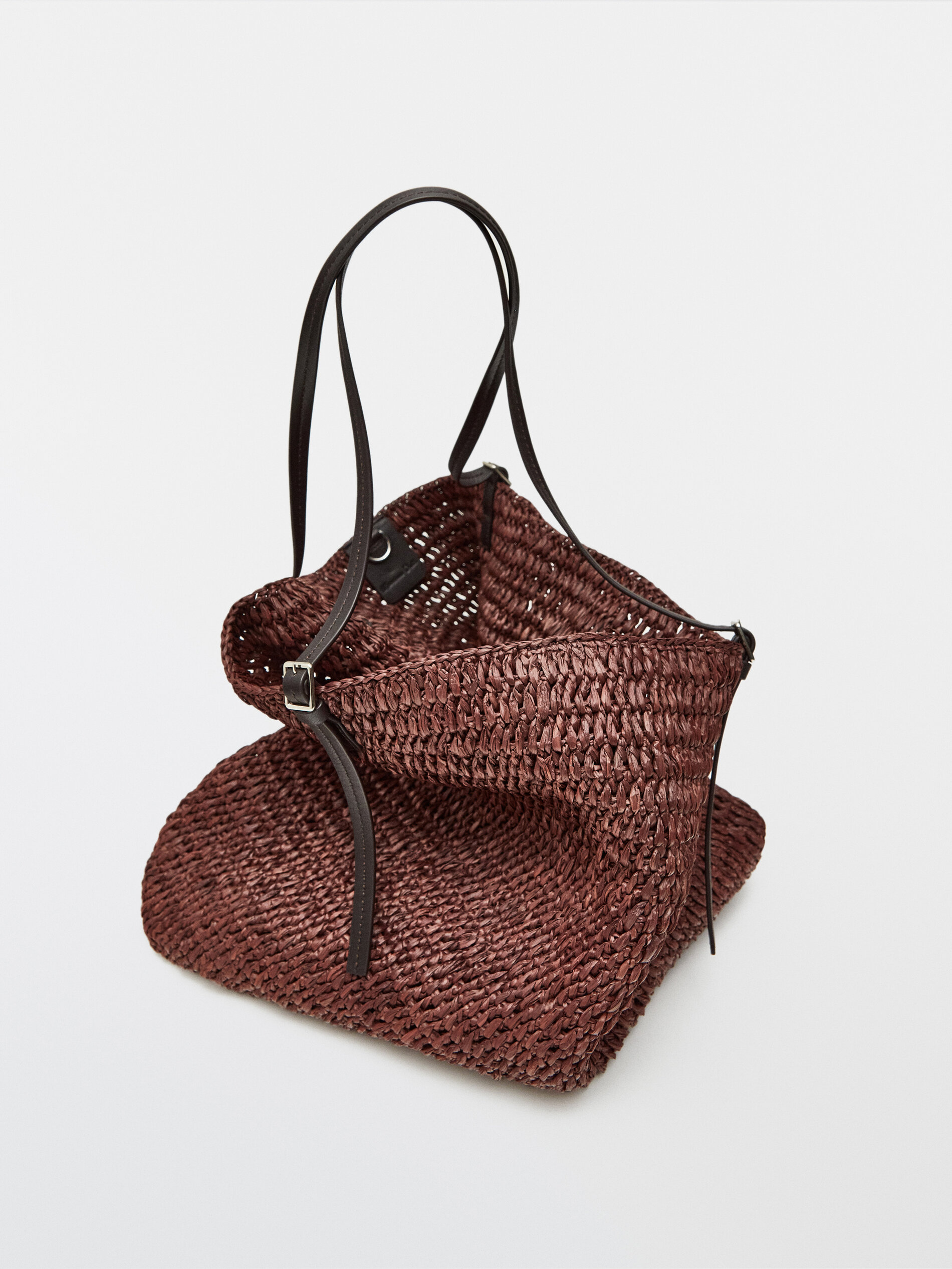 Massimo dutti raffia discount bag