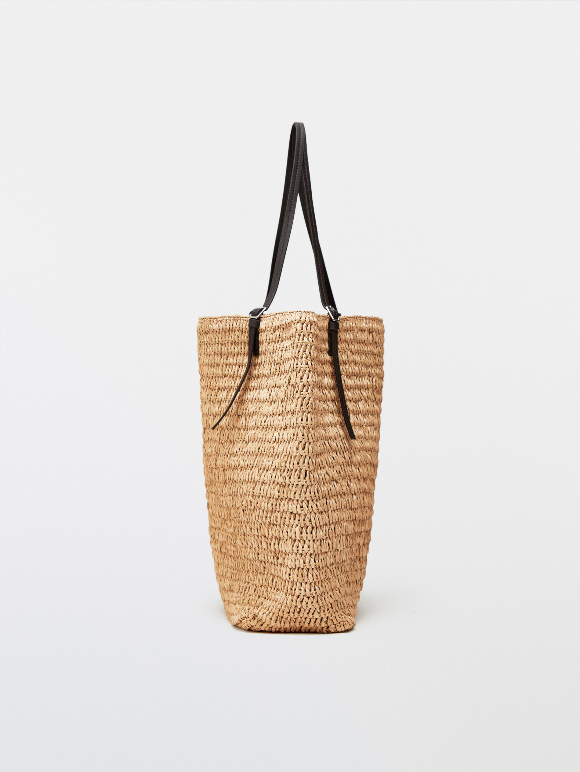 raffia shopper bag