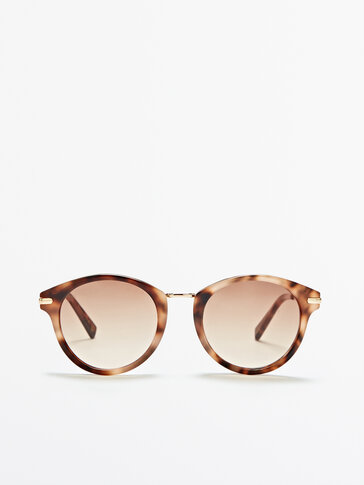 Pink metal bridge sunglasses - Women - Massimo Dutti