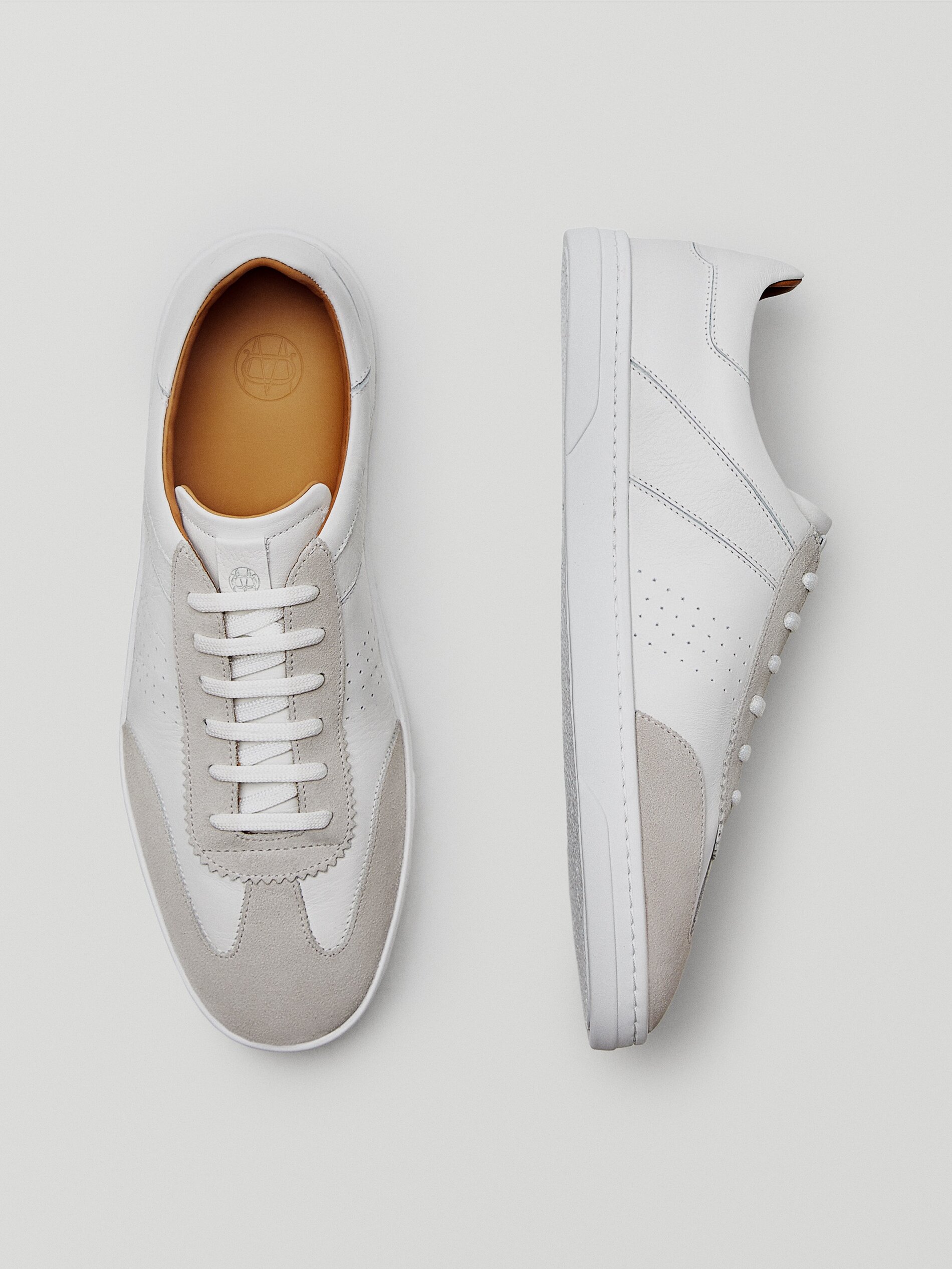 ladies white soft trainers