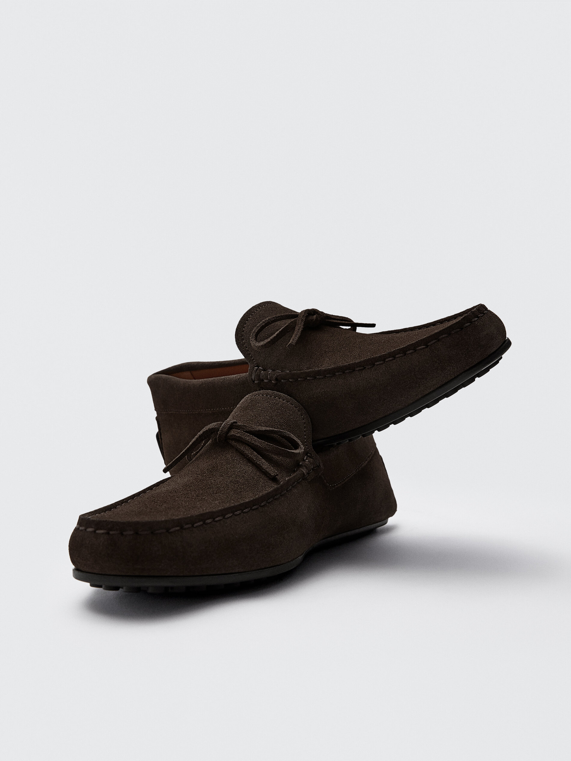suede material loafers