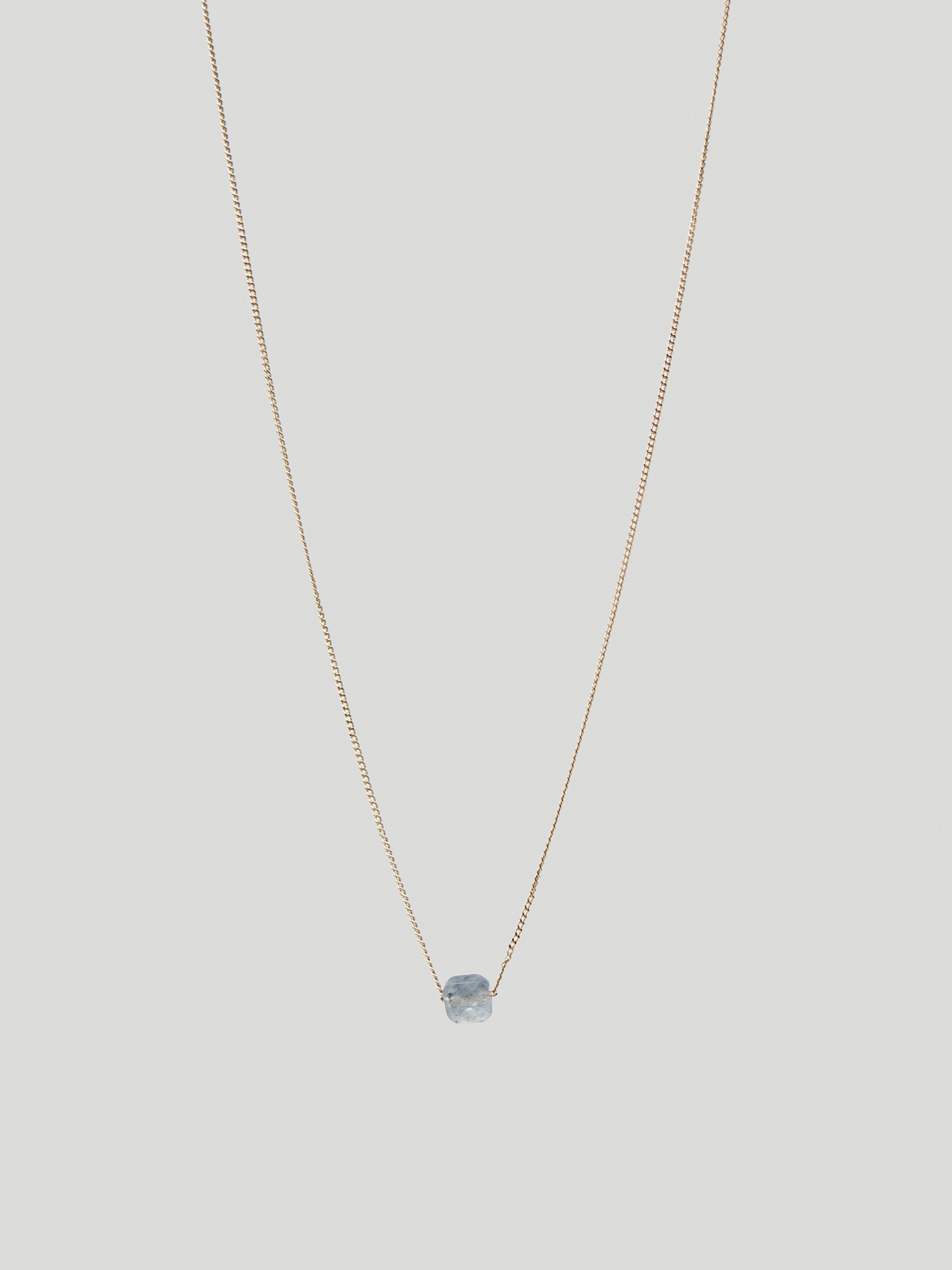 Gold-plated December stone necklace 