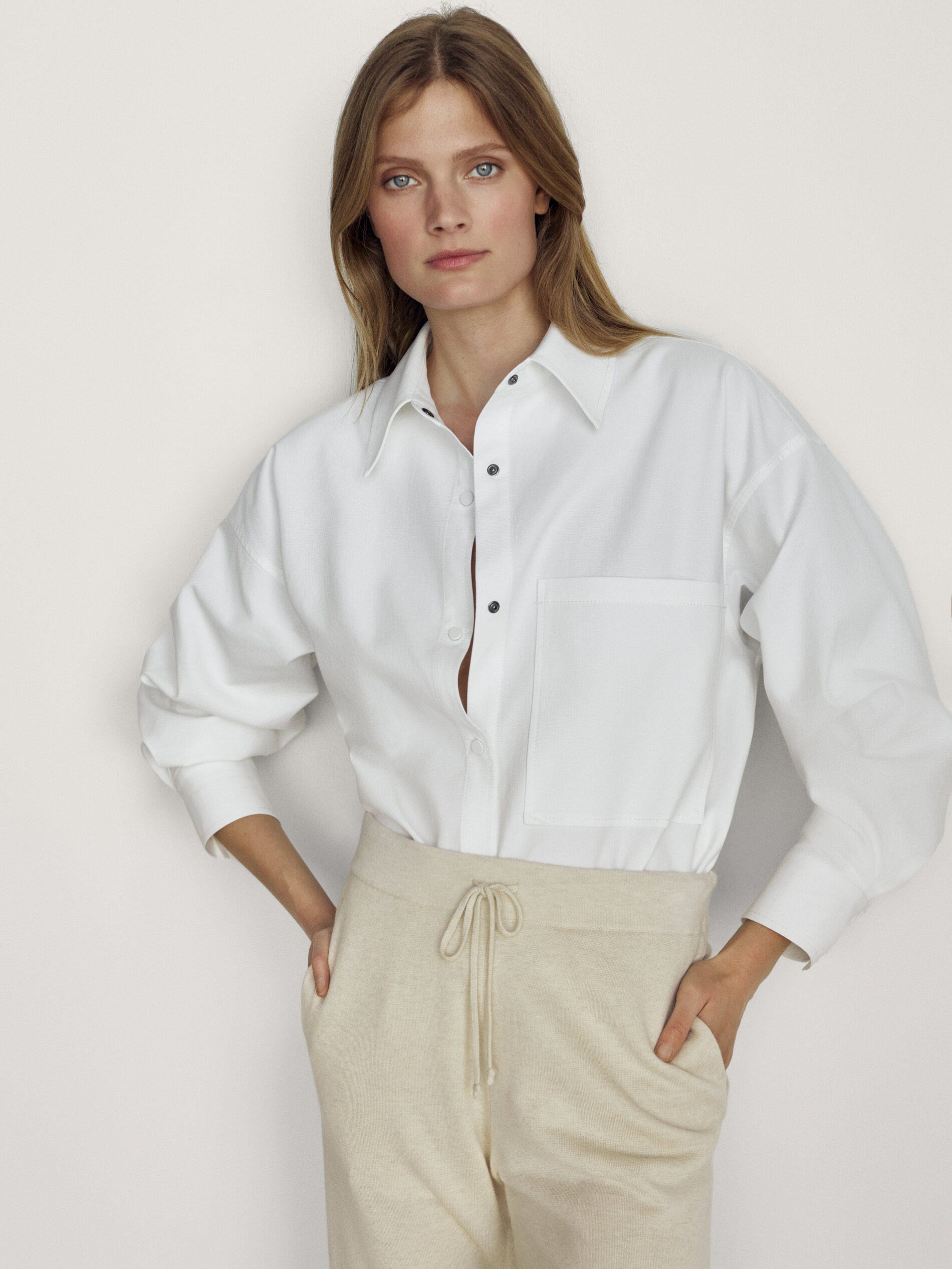 Jogging fit knit trousers - null - Massimo Dutti