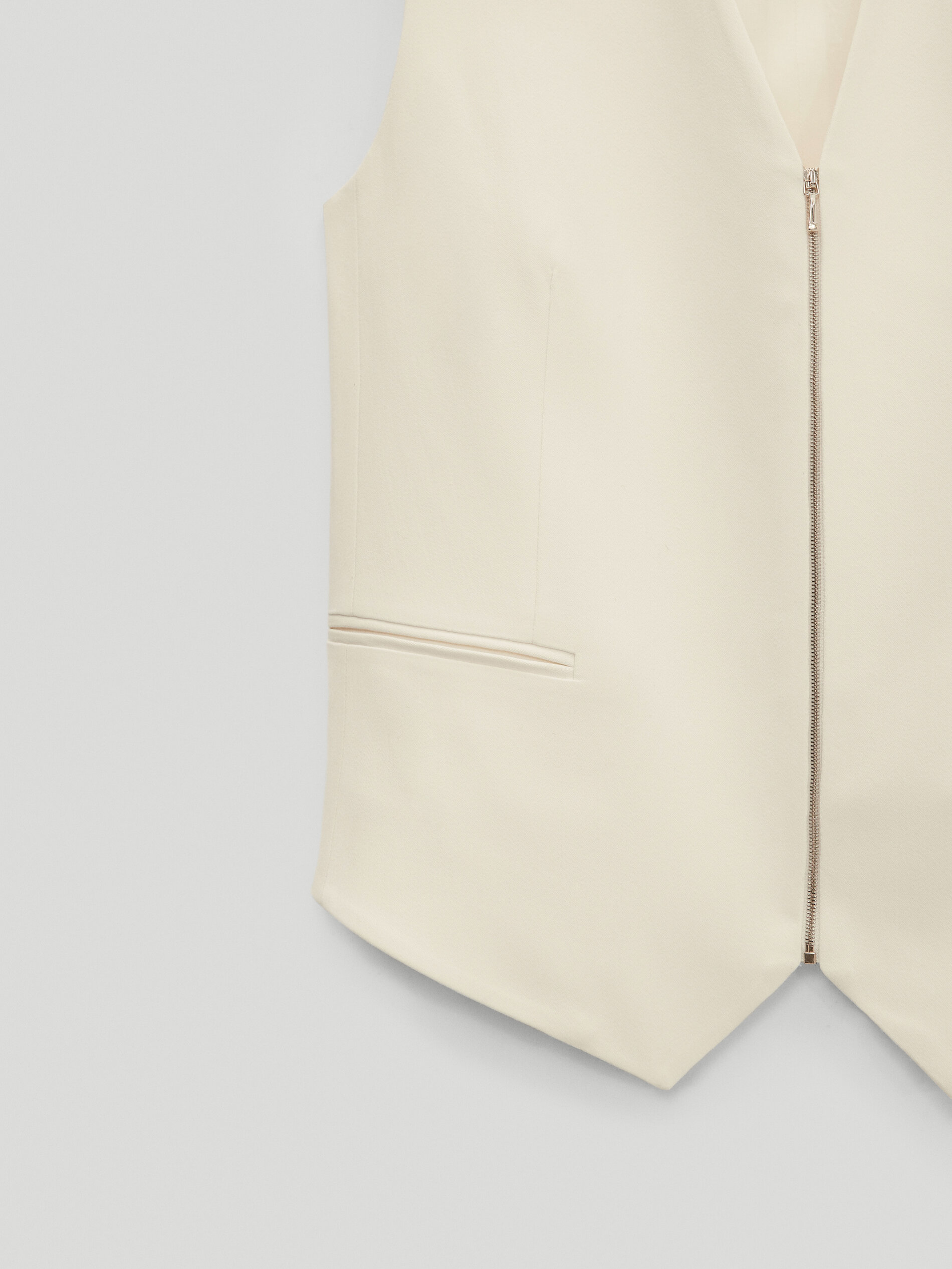 Waistcoat with zip - null - Massimo Dutti