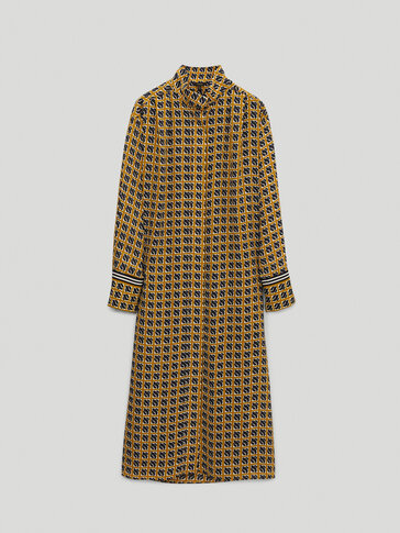 massimo dutti animal print dress