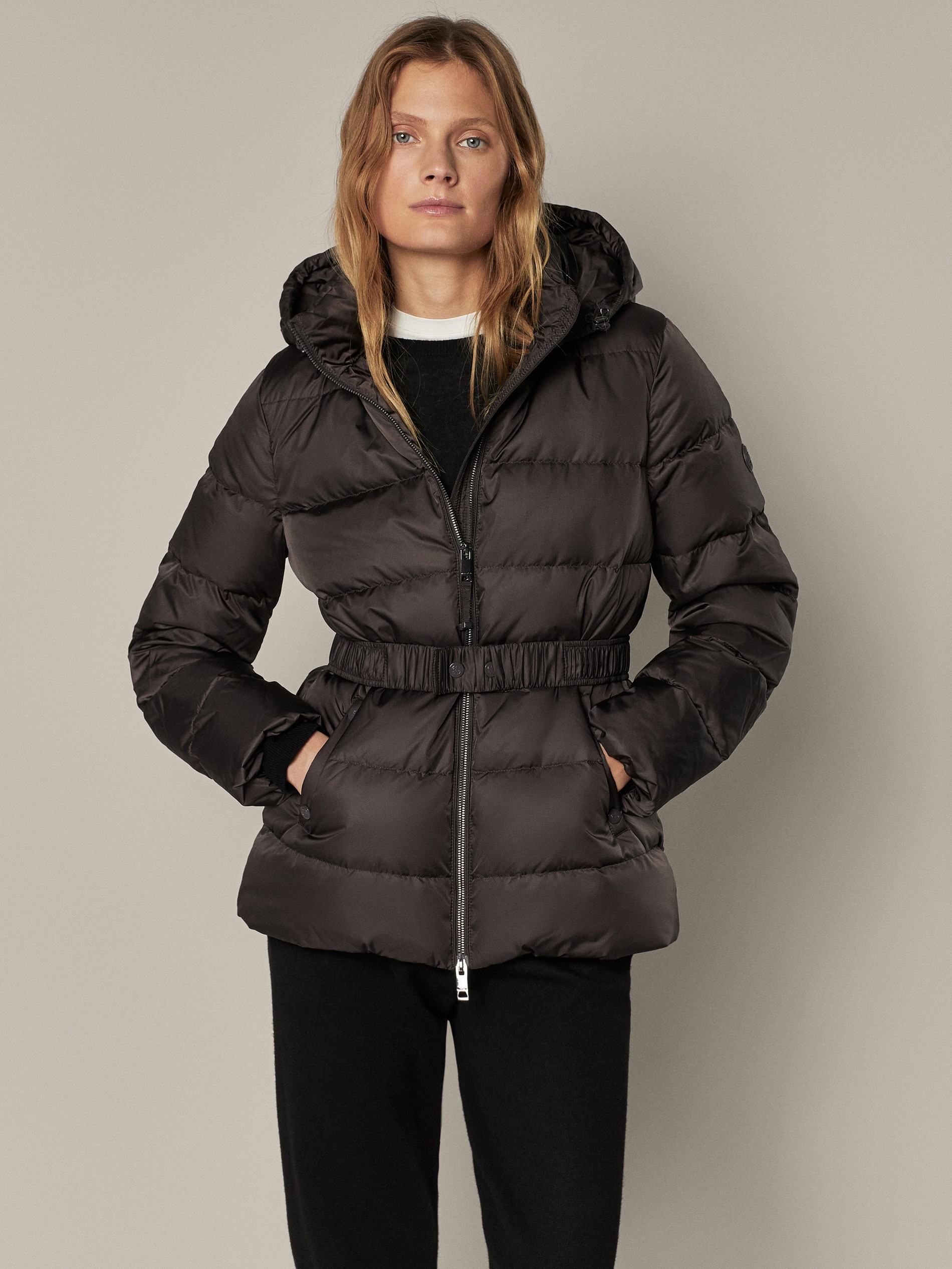 airforce hooded padded jacket