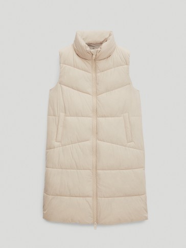 Long puffer gillet Outlet