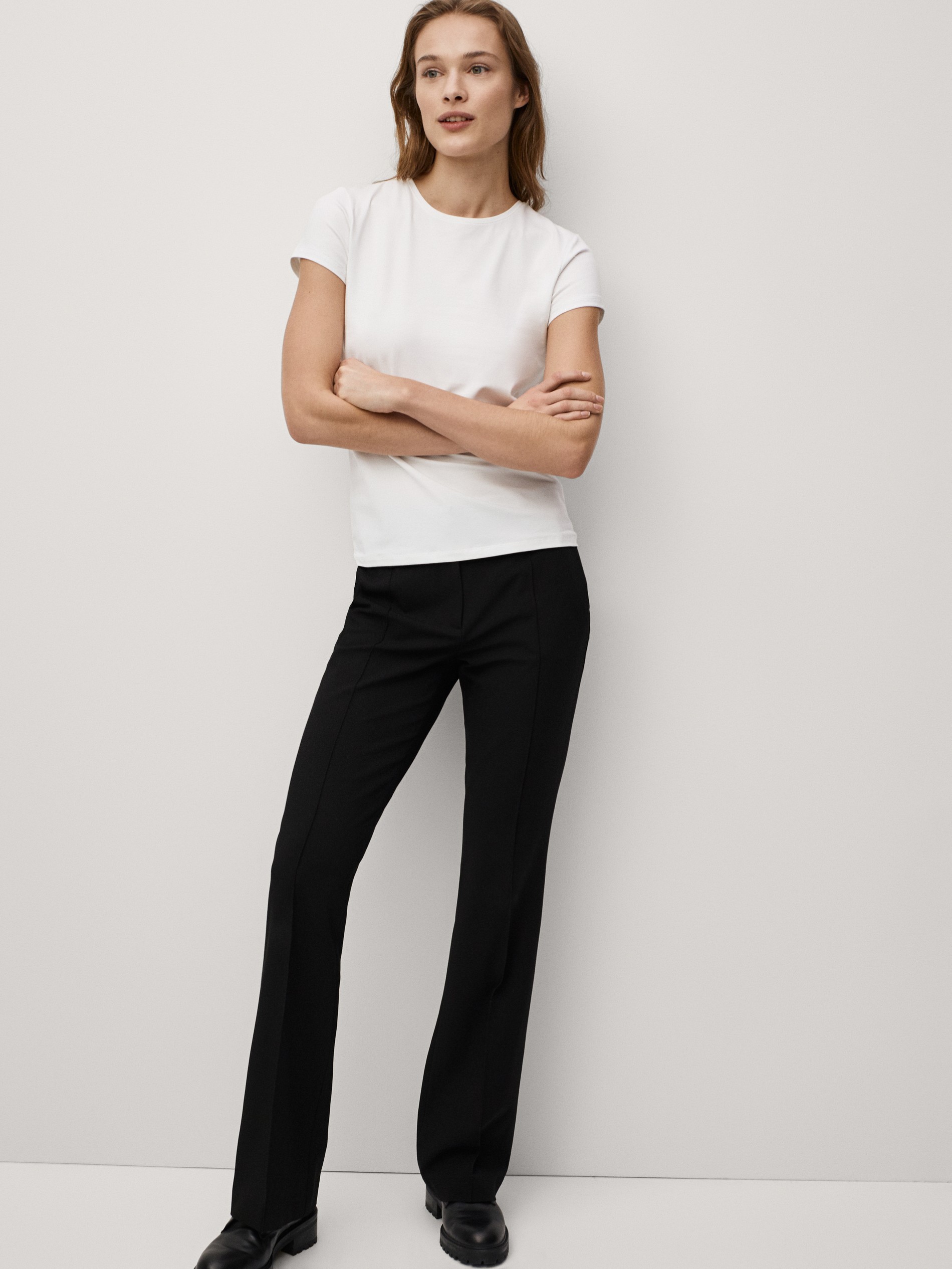 Basic cotton t-shirt - null - Massimo Dutti