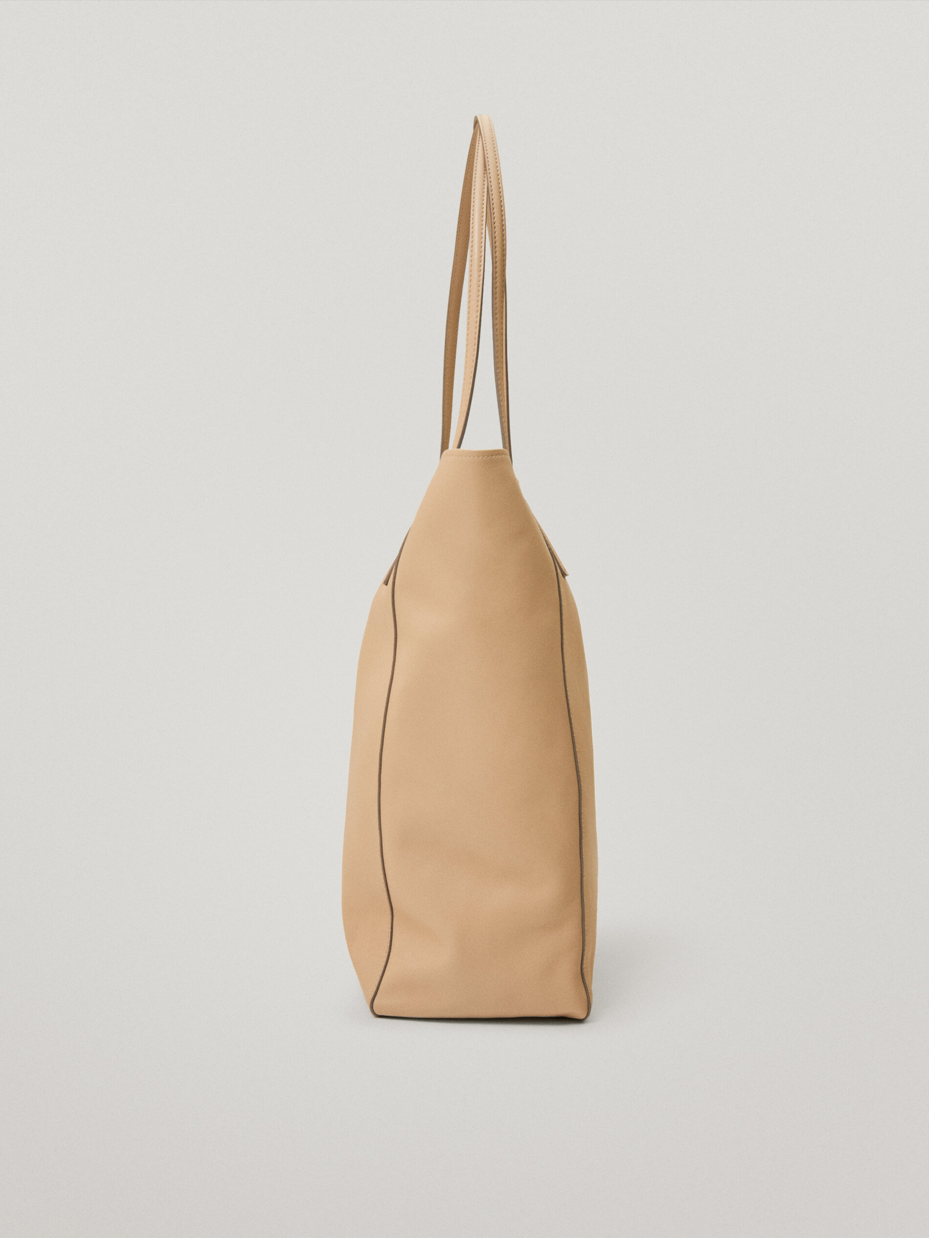 massimo dutti nappa tote bag