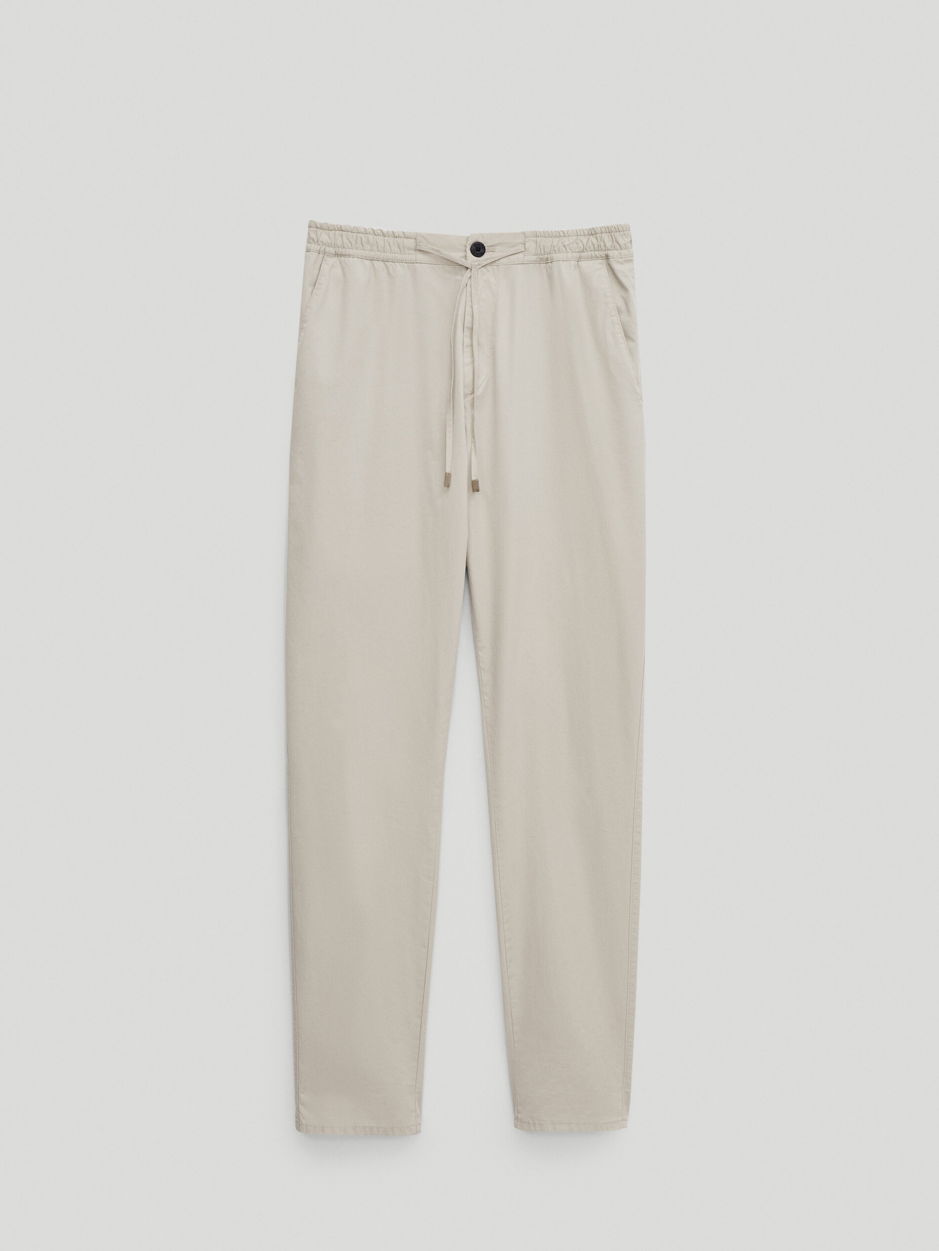 Technical poplin jogging-fit trousers 