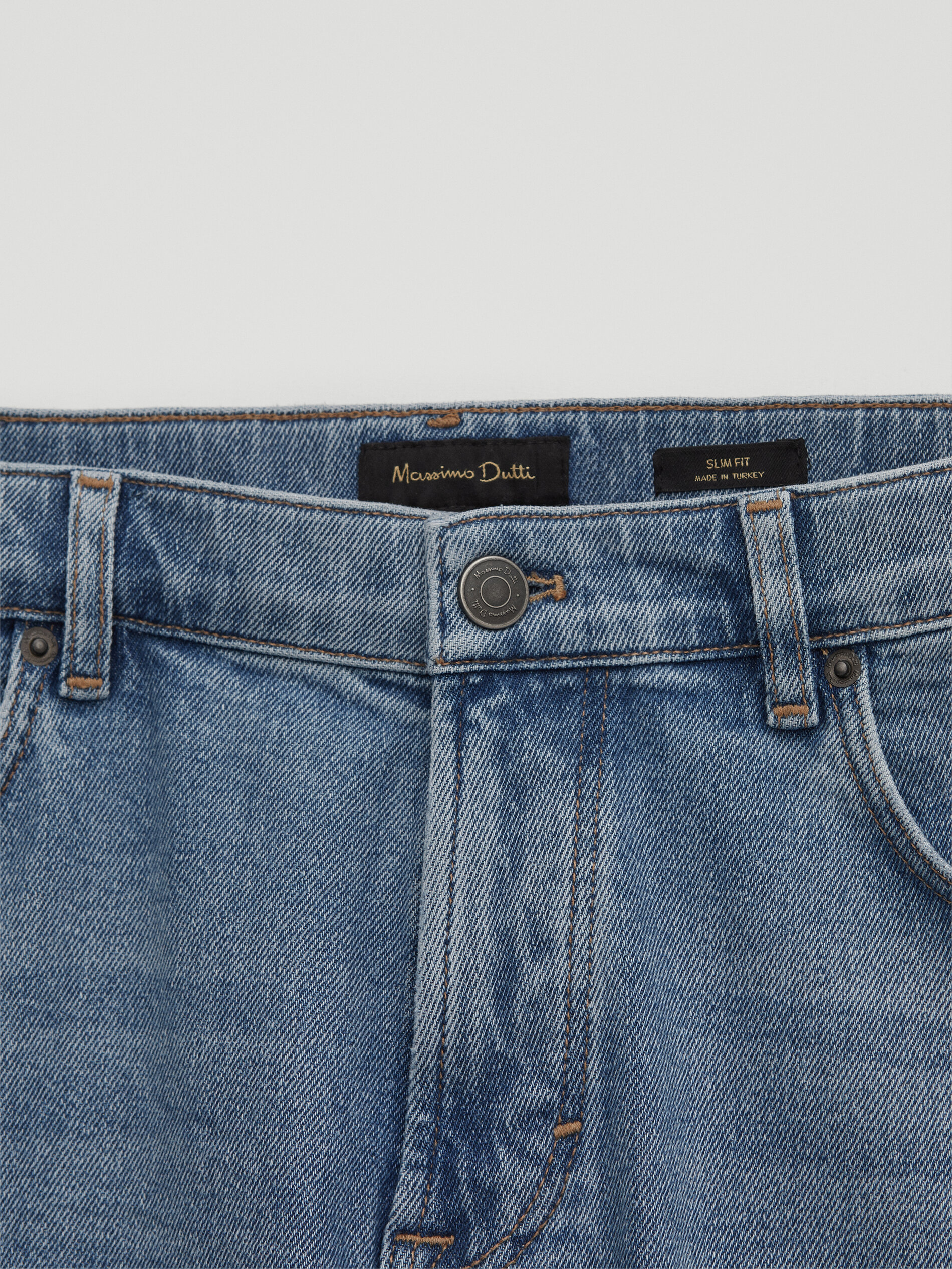 Faded slim fit jeans - Men - Massimo Dutti