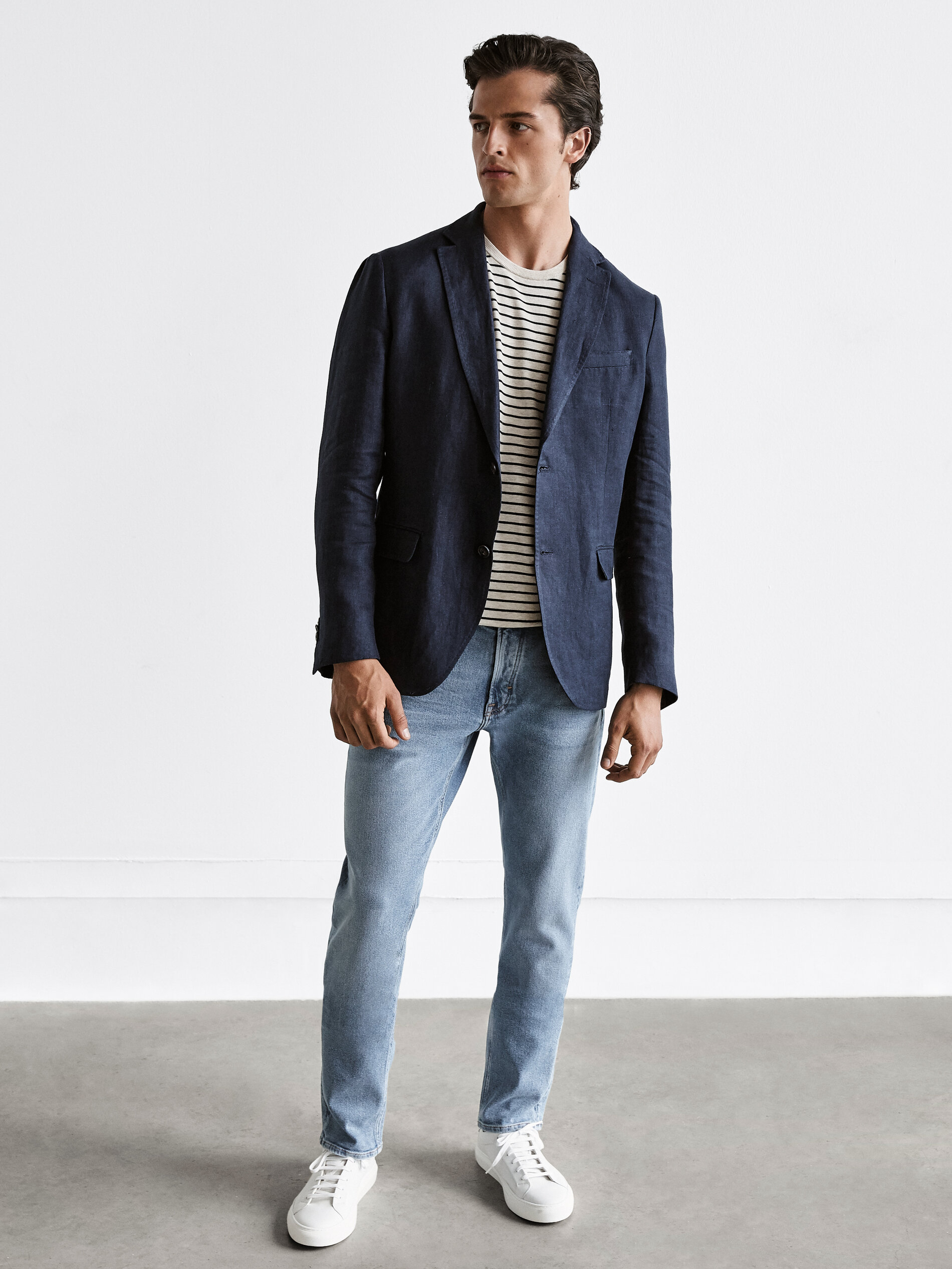 Faded slim fit jeans - Men - Massimo Dutti