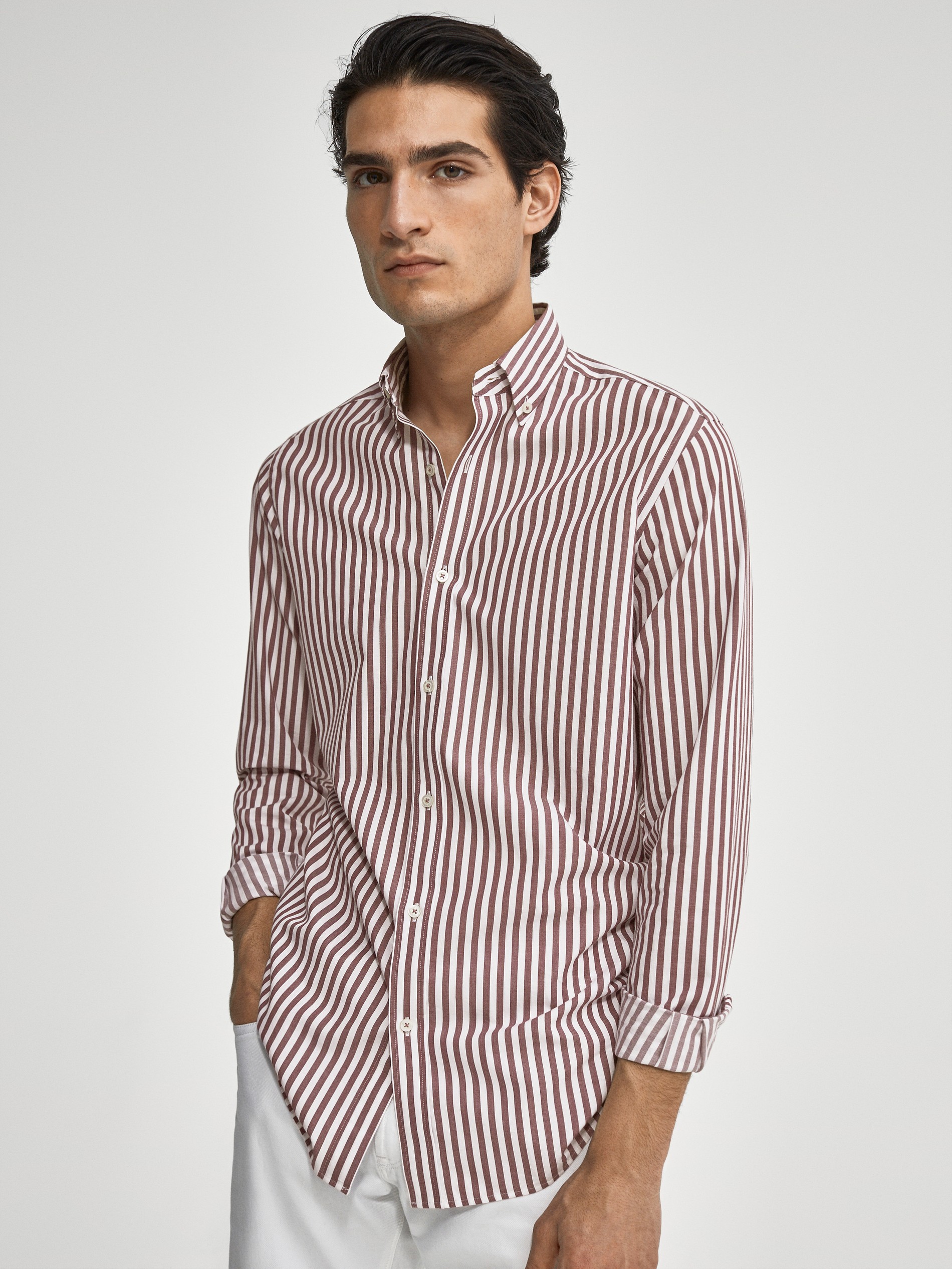striped cotton blouse