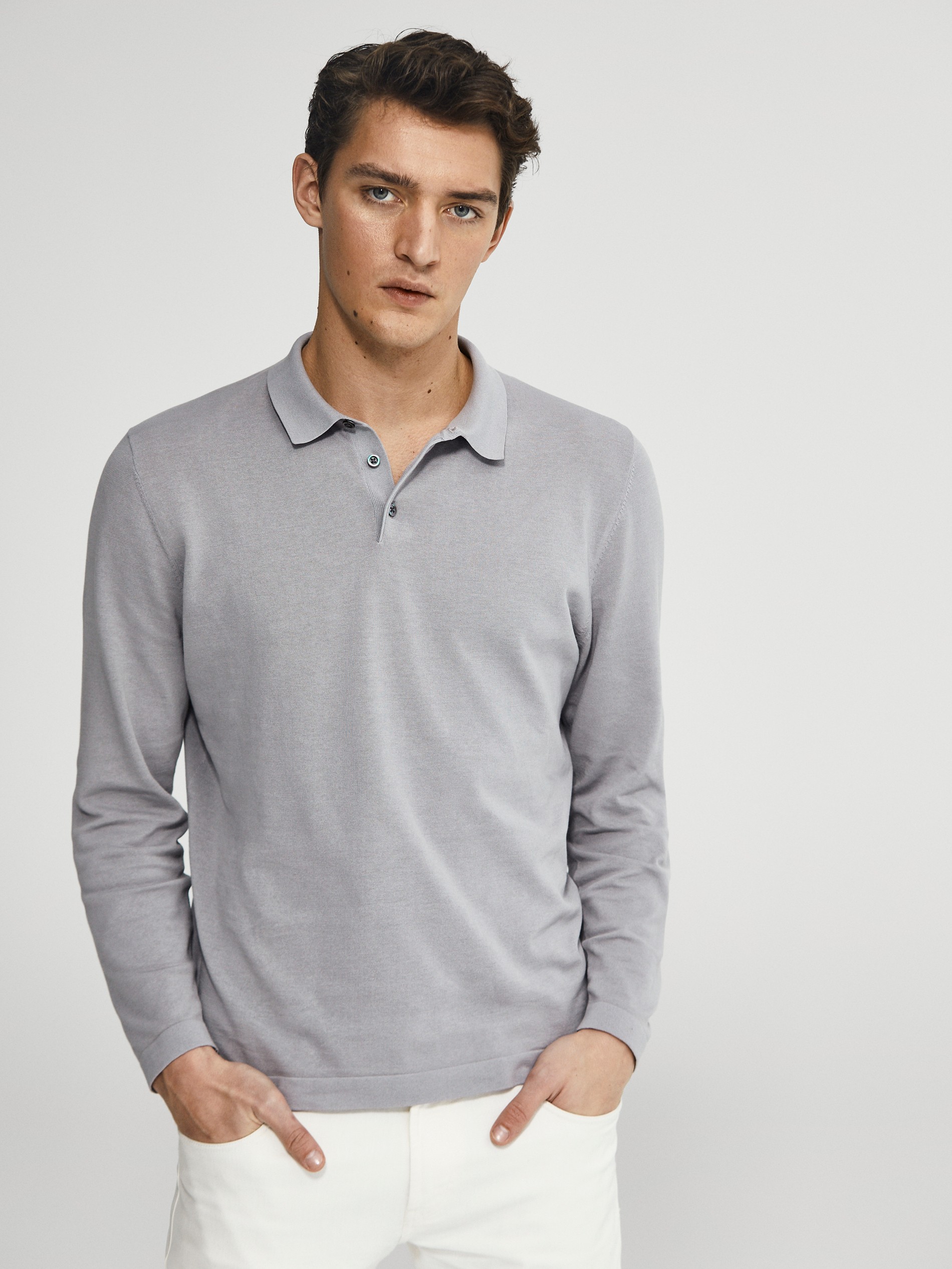 100 cotton long sleeve polo shirts