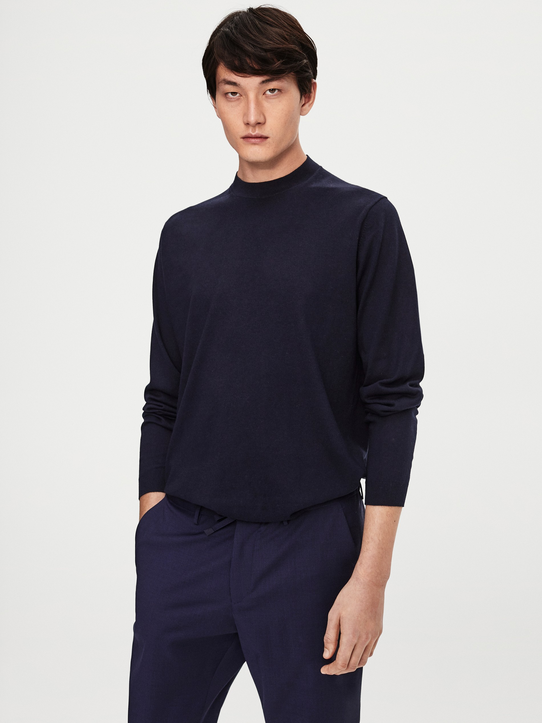 mens silk turtleneck