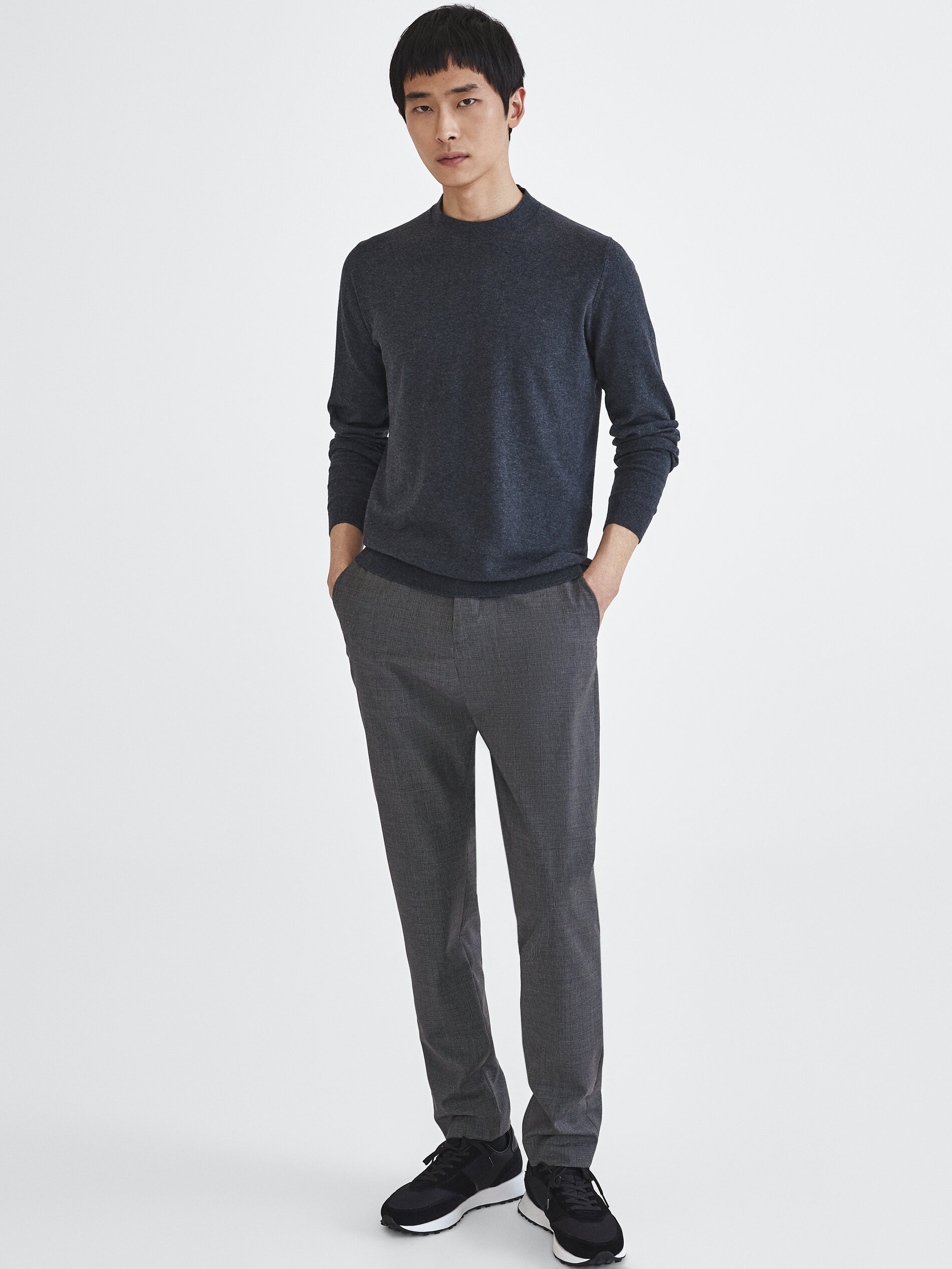 silk mock turtleneck mens