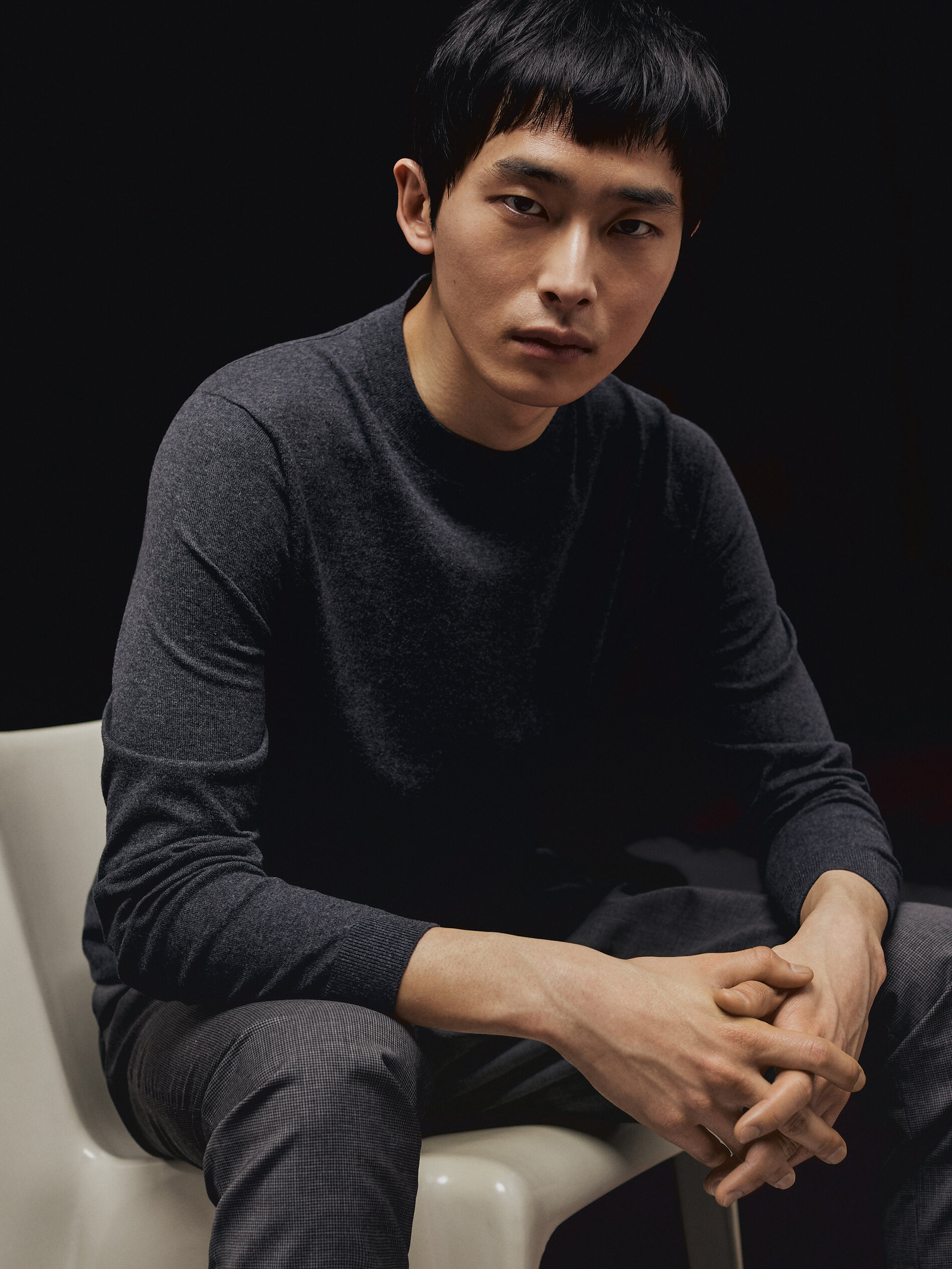silk mock turtleneck mens
