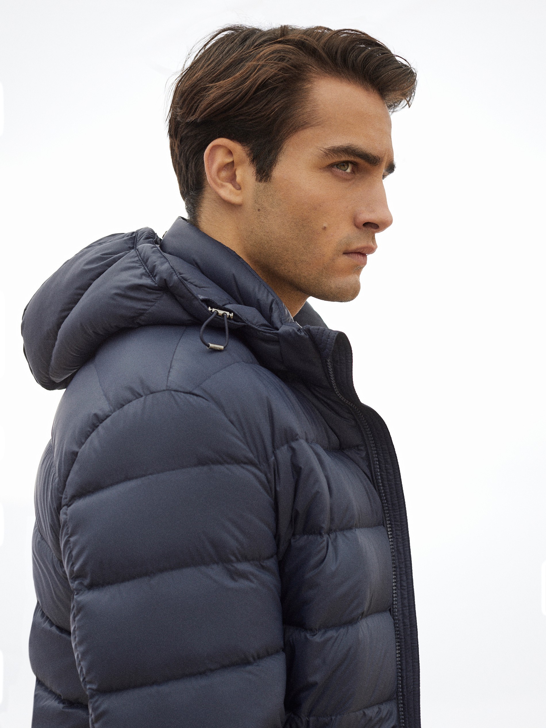 olooh hooded padded coat