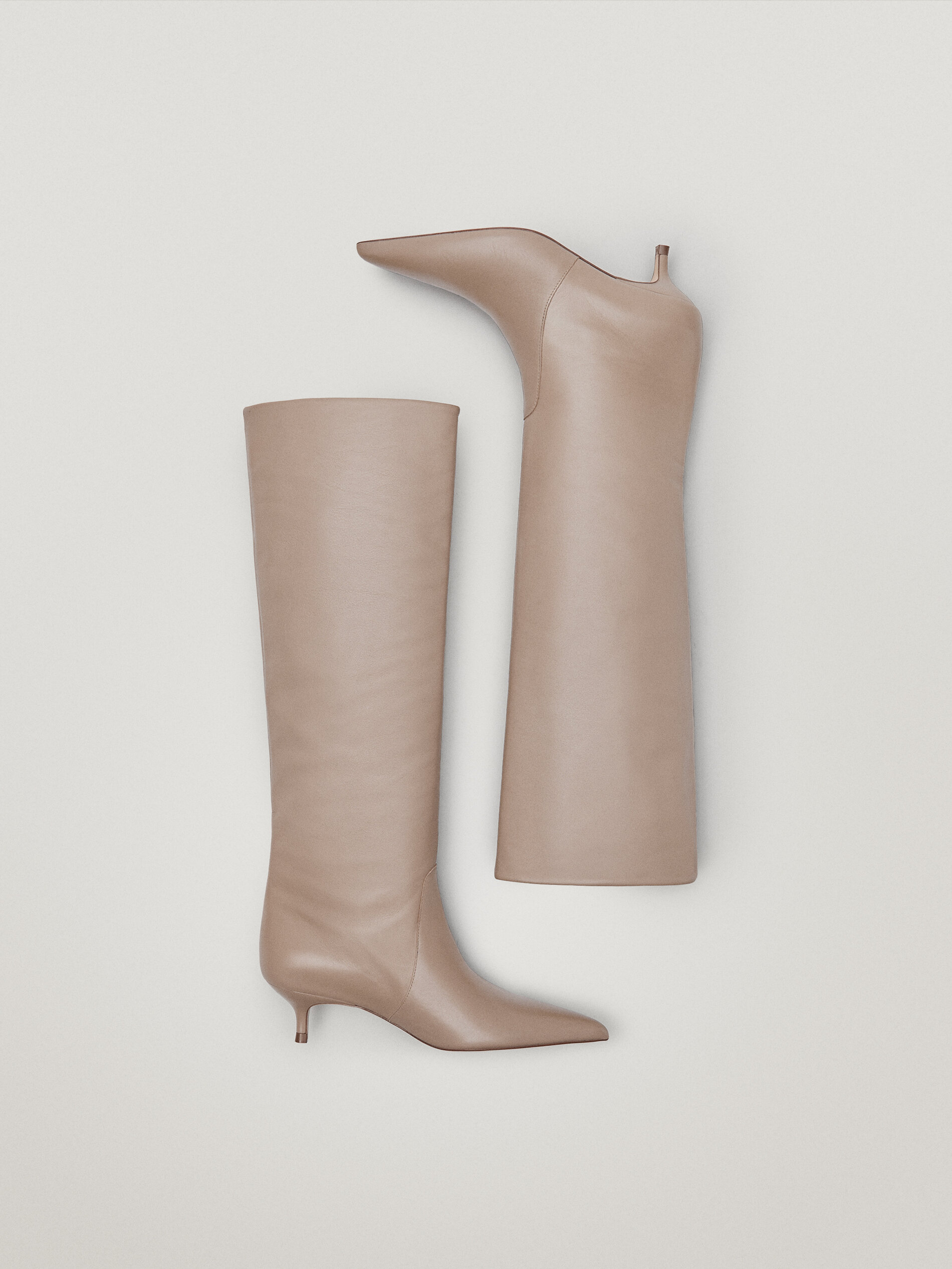 Tan mid heel boots clearance