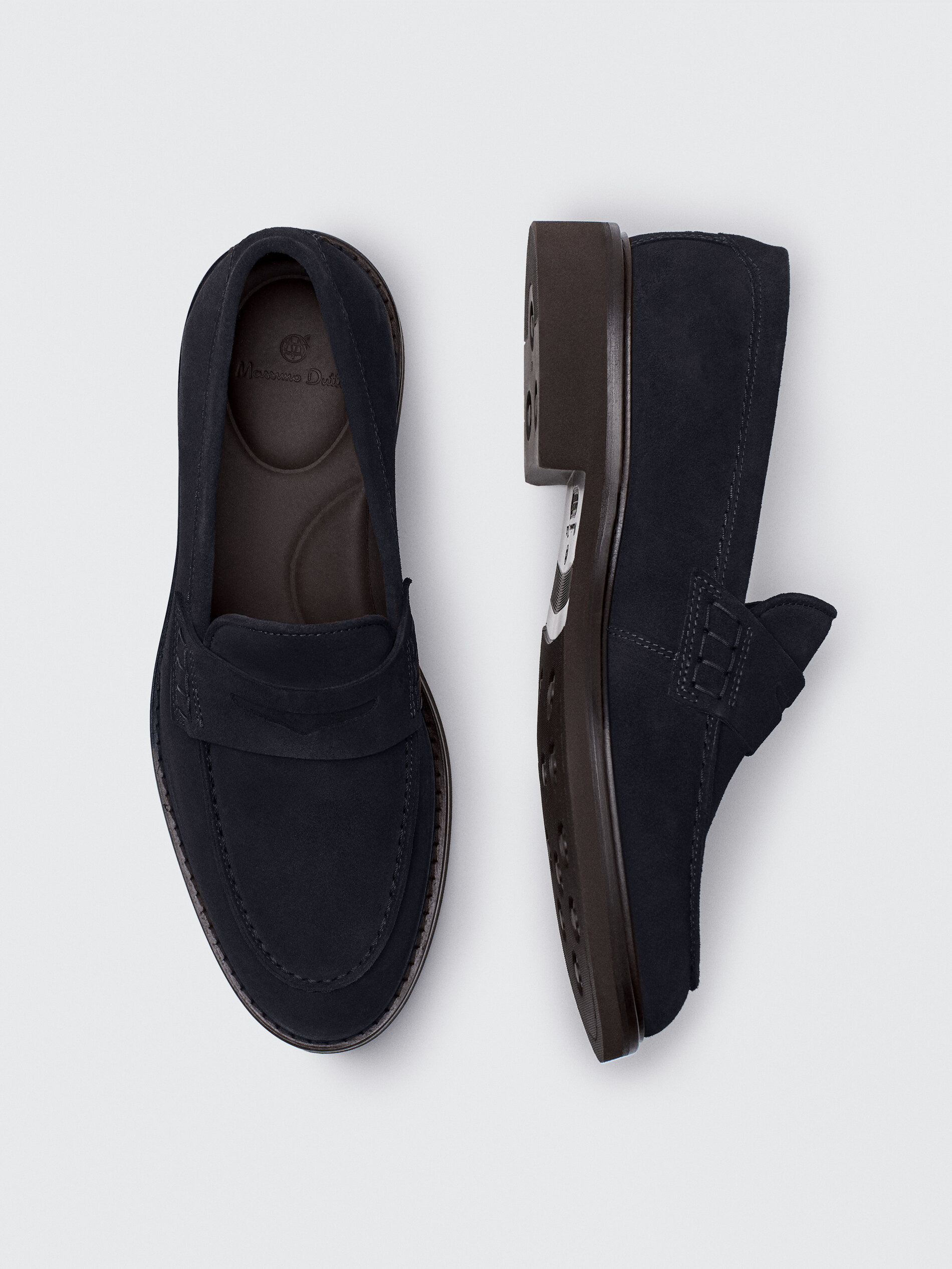 massimo dutti suede loafers