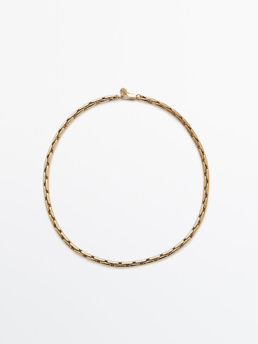 Special gold-plated chain necklace