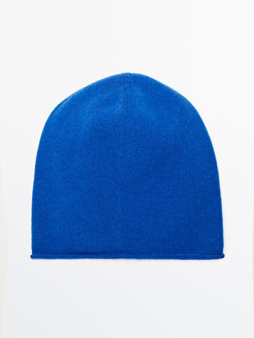 Fine knit wool and cashmere beanie