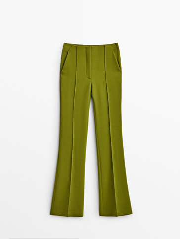Green bell bottom trousers - Limited Edition