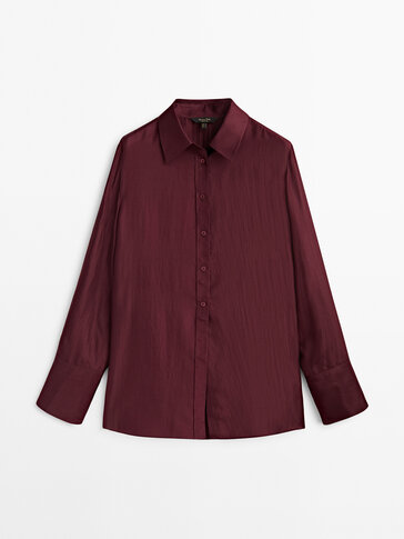 Faded silk shirt with vent