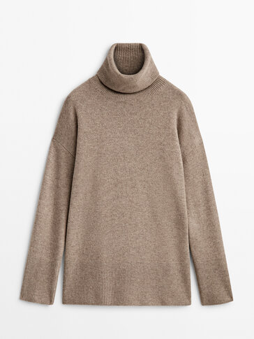 Wool and cashmere blend cape sweater