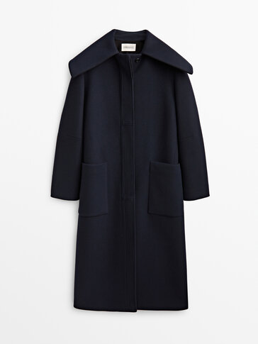 Limited Edition wool nautical collar coat
