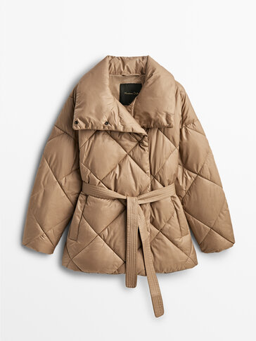 Double-breasted puffer jacket