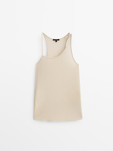 Sleeveless cut-out top