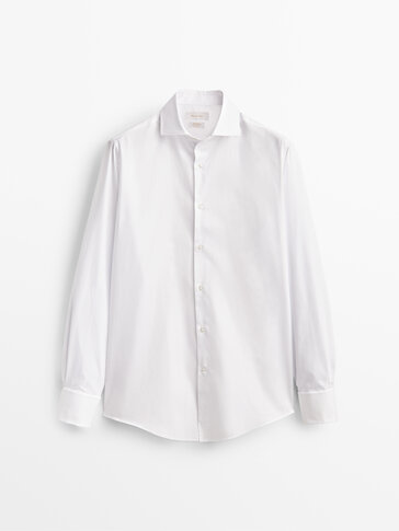 Regular fit shirt with double cuffs