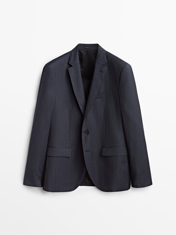 100% pure wool needlecord suit blazer