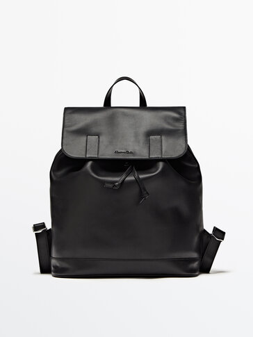 Black leather backpack Limited Edition