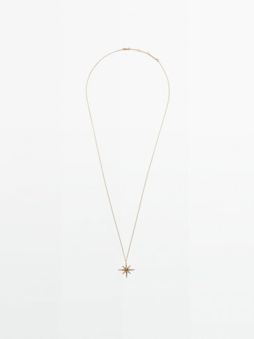 Long star necklace