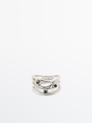 Ring with three-stones