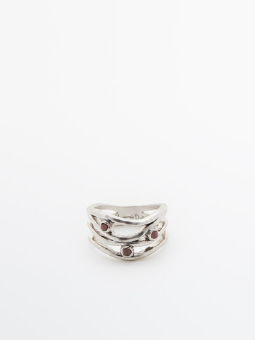 Ring with three-stones