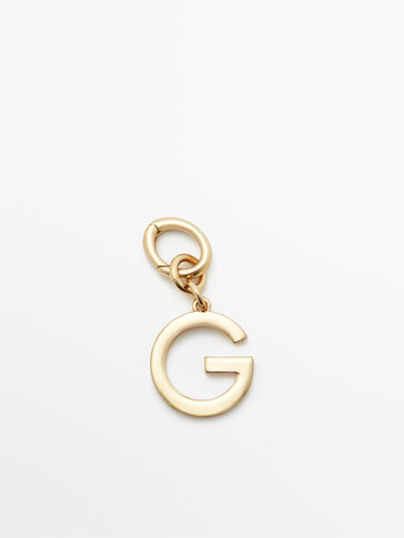 Gold-plated letter G charm