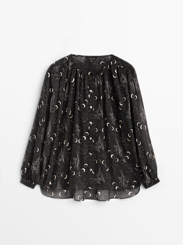 Moon phases blouse