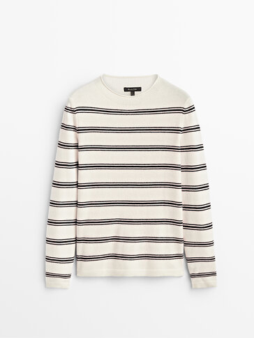Cashmere wool striped sweater