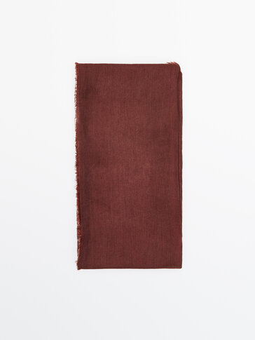 Modal and linen scarf