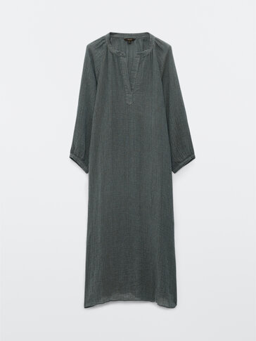 Long linen dress