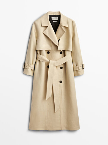 Flowing linen trench coat - Limited Edition