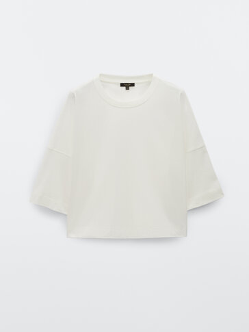 100% cotton mid-sleeve T-shirt