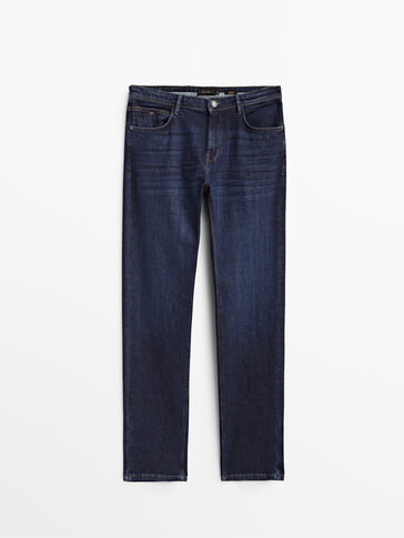 Regular fit stone wash jeans